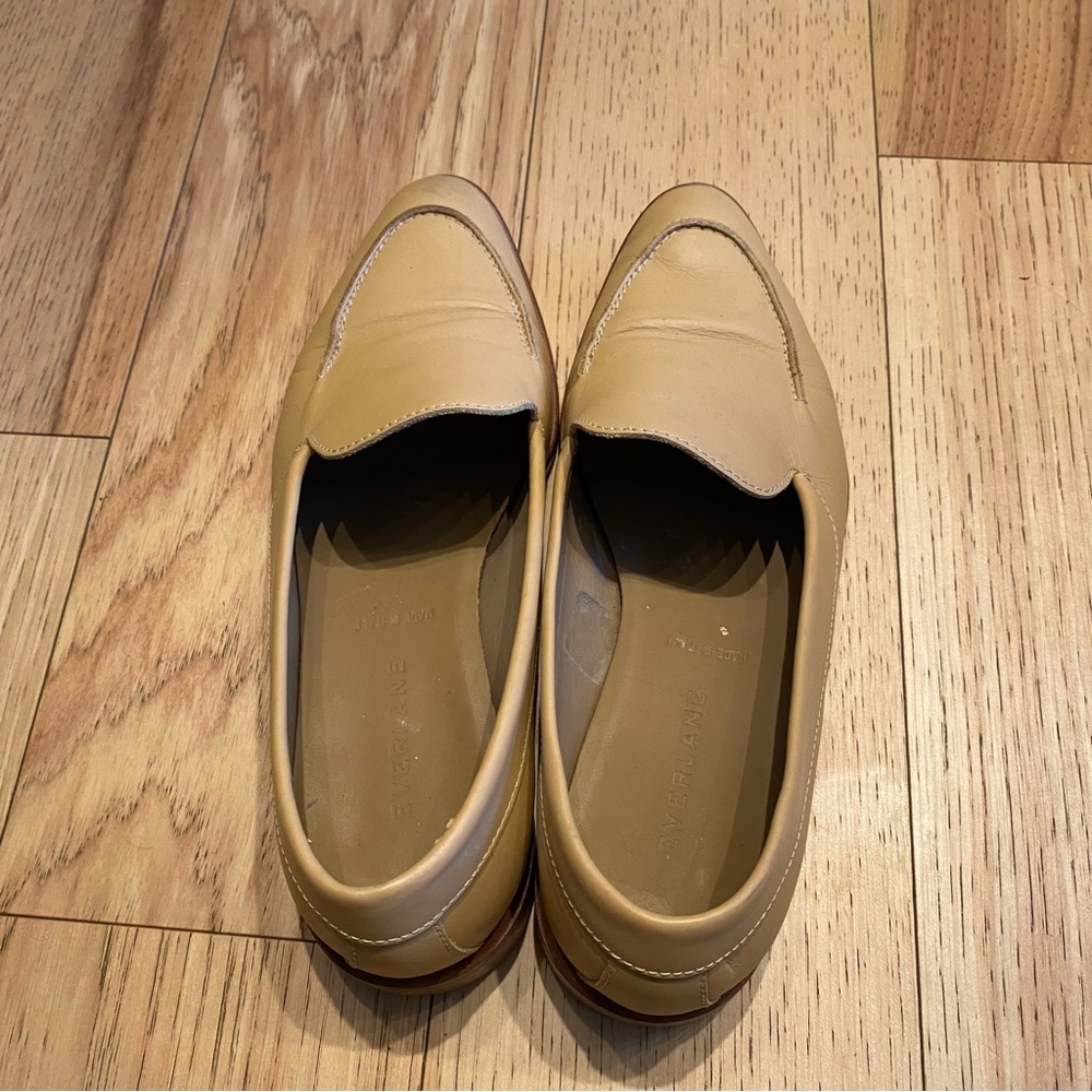 Everlane Womens The Modern Loafers Size 6.5 Pointed Toe Sand Tan - Picture 3 of 7